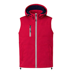 Gilet in softshell SELDON - Rosso