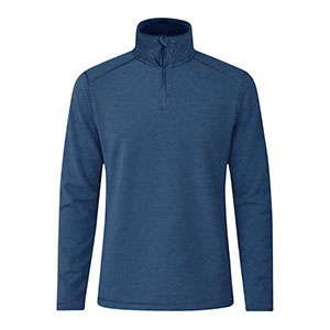 Maglia in pile melange ARSUK - Blu Navy