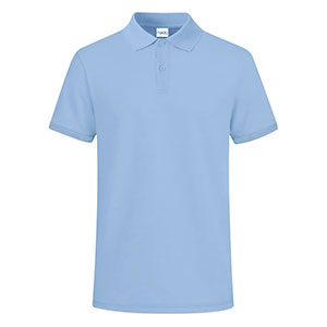 Polo in piquet di cotone KOUPAN - Azzurro