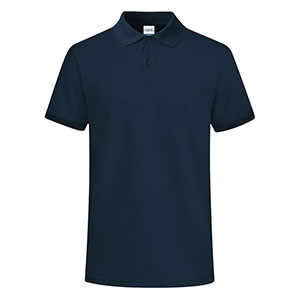 Polo in piquet di cotone KOUPAN - Blu Navy