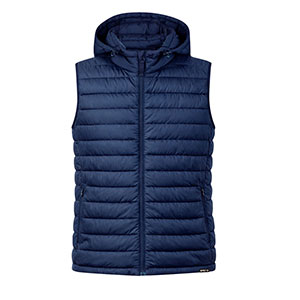 Piumino smanicato DEMPAX con custodia - Blu Navy