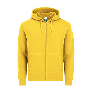 Felpa con cappuccio e zip ASTRO - Giallo