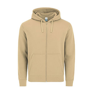 Felpa con cappuccio e zip ASTRO - Sabbia