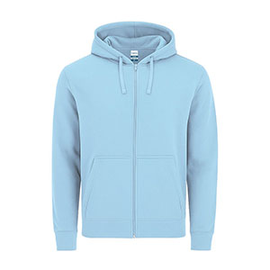 Felpa con cappuccio e zip ASTRO - Azzurro