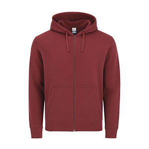 Felpa con cappuccio e zip ASTRO - Granata