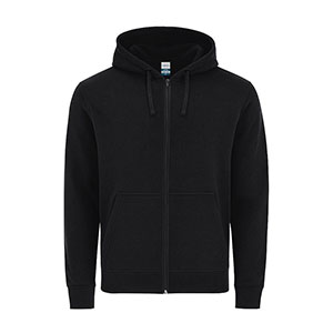 Felpa con cappuccio e zip ASTRO - Nero