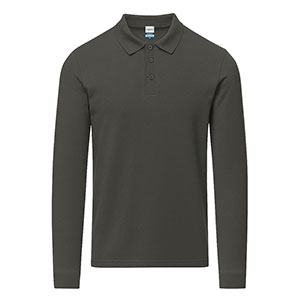 Polo manica lunga CHARLOT - Grigio di moro