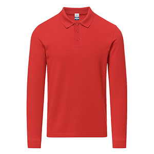 Polo manica lunga CHARLOT - Rosso