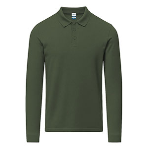 Polo manica lunga CHARLOT - Verde Bottiglia
