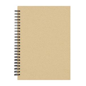 Taccuino spiralato con planning CELIK - Naturale