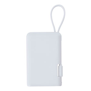 Power bank compatto BRANDIN - Bianco