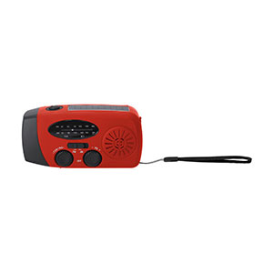 Radio AM/FM a energia solare CARTNEY - Rosso