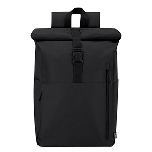 Zaino rolltop con porta pc WENDELL - Nero