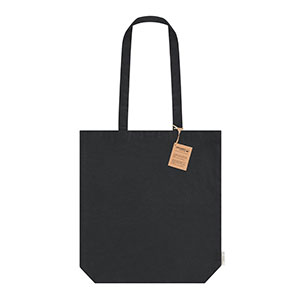 Shopper in cotone biologico ENARAK - Nero