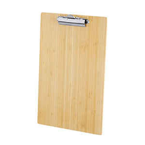 Porta blocco con pinza LUNARO - Naturale