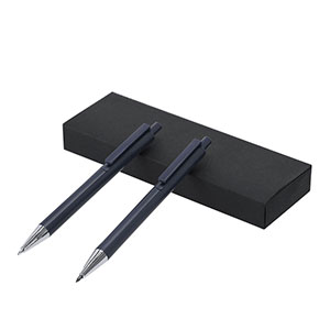 Set con penna e matita eterna FORACT - Blu Navy