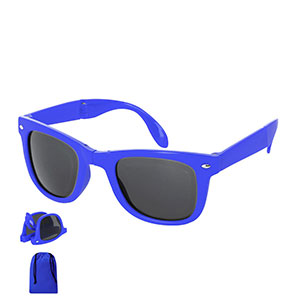 Occhiali da sole pieghevoli LYRON con custodia - Blu
