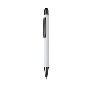 Penna touch in alluminio riciclato RILON - Bianco
