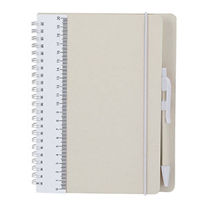 Quaderno ecologico con penna KIRAX - Bianco