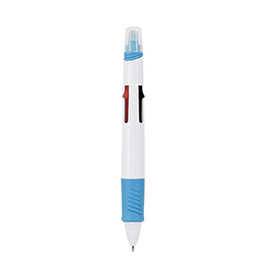 Penna 4 colori e pennarello REGGAN - Blu