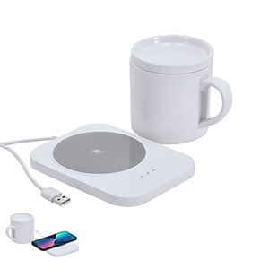 Scalda tazza con caricatore wireless WASOOX - Bianco