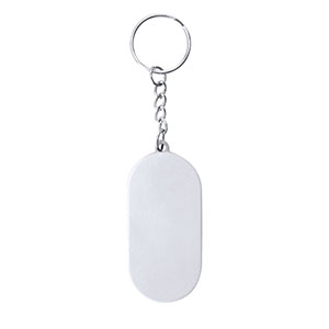 Portachiavi con cavetto adattatore DINTRY - Bianco