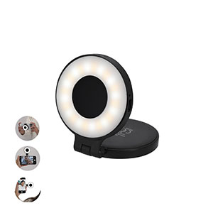 Luce ad anello magnetica CENOB - Nero