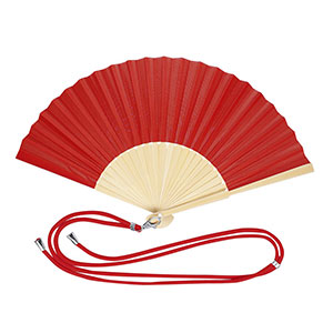 Ventaglio in legno CRUSOE - Rosso