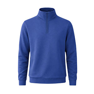 Felpa unisex con zip corta GALAXY - Blu