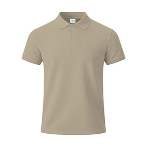 Maglietta polo in cotone CHARLES - Sabbia