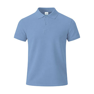 Maglietta polo in cotone CHARLES - Azzurro