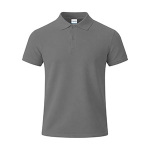 Maglietta polo in cotone CHARLES - Grigio