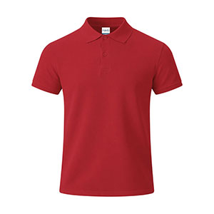 Maglietta polo in cotone CHARLES - Rosso