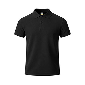 Polo in cotone da bambino CHARLES - Nero