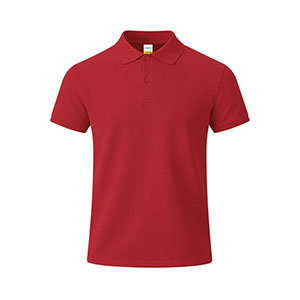 Polo in cotone da bambino CHARLES - Rosso