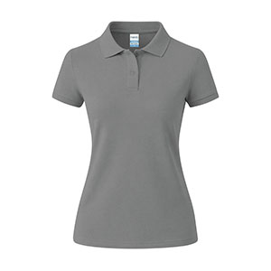 Polo da donna in cotone CHARLES - Grigio
