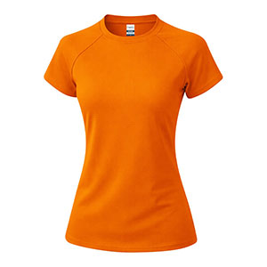 Maglietta sportiva da donna COCKER - Arancio Fluo