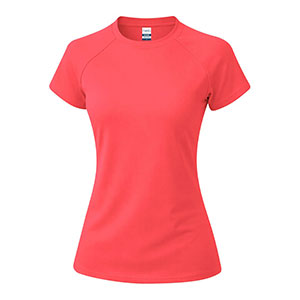 Maglietta sportiva da donna COCKER - Rosa Fluo