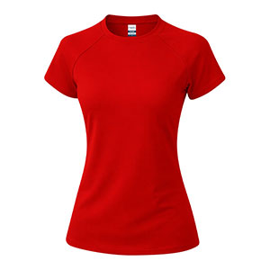 Maglietta sportiva da donna COCKER - Rosso