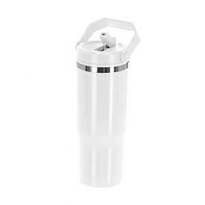 Bicchiere da auto termico BASTIEN - Bianco