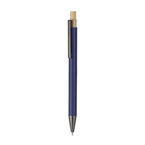 Penna in alluminio e bambù ROWAN - Blu Navy