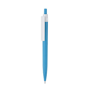 Penna in plastica con ampia clip VARKIN - Azzurro
