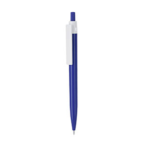 Penna in plastica con ampia clip VARKIN - Blu