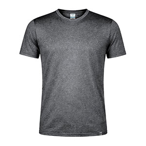 T-Shirt traspirante effetto melange RITS - Nero