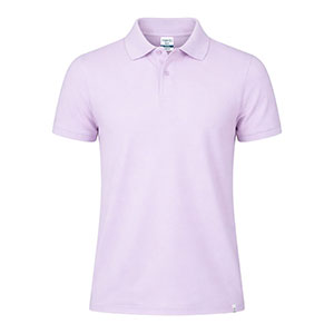 Polo in cotone organico MENT - Rosa Pastello