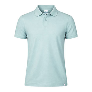 Polo in cotone organico MENT - Verde Pastello