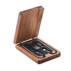 Set di cavi 3 in 1 VERSA - Legno