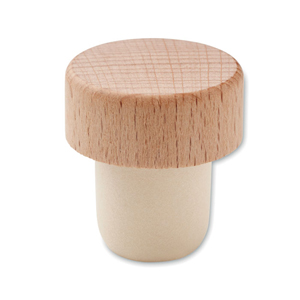 Tappo per bottiglia BOPPER, personalizzabile con logo - Legno