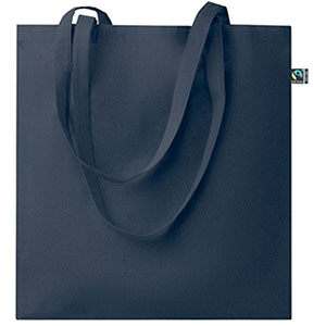 Shopper in cotone equosolidale OSOLE+ COLOUR - Blu