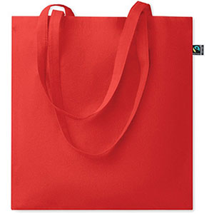 Shopper in cotone equosolidale OSOLE+ COLOUR - Rosso